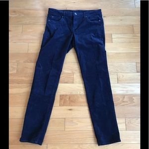 14 LONG. Blue corduroys - skinny